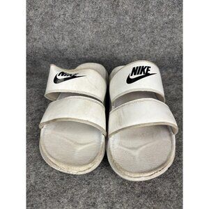 Nike Slide Sandals Shoes Womens‎ Size 11 White Double Strap Comfort Casual